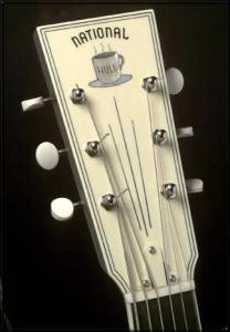 Coffee Cup National Guitar